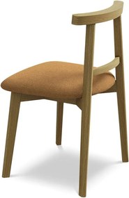 Terrakotta színű tömörfa étkezőszék Ohelo – Makamii