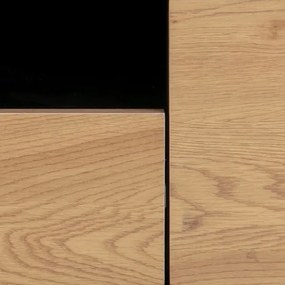 TV-állvány SARON tölgy/fekete