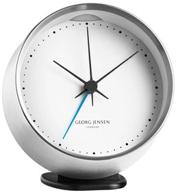 Henning Koppel rozsdamentes ébresztőóra, 10 cm, állvánnyal - Georg Jensen