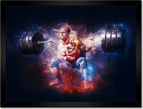Poszterek keretben 40x30 Súlyemelés Erő
