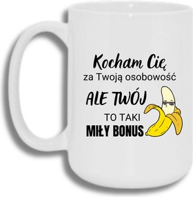 Bögre Fehér Nagy 440ml Ajándék Vicces Szeretlek