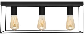 Mennyezeti lámpa FINN 3xE27/15W/230V fekete