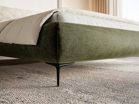 Franciaágy 180 cm Rirri 180 (ágyráccsal) (tárolóhellyel) (oliva + fekete). 1099835
