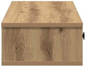 Falipolc fiókokkal artisian tölgy 60x25x15 cm műszaki fa