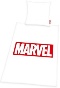 Marvel Fehér 2 részes Ágynemű-garnitúra 140x200+70x90 cm