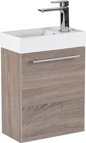 Fantastic alsó fürdőszoba bútor, mosdóval, yorki tölgy színben