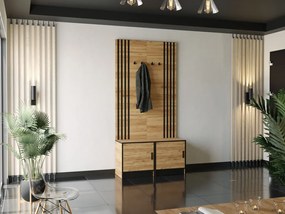 ROJ 19 Plus Előszobafal 104,6cm, Arany Tölgy