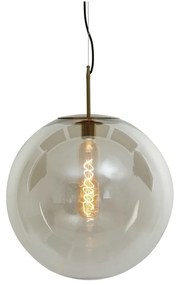 Bronzszínű függőlámpa üveg búrával ø 48 cm Medina – Light &amp; Living