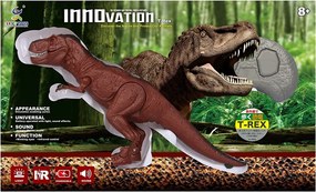 25 Cm Doyusha Élethű Távirányítós Járó Dinoszaurusz infravörös T-REX elektromos Dínó Akkus Ordít Fénnyel és Hanggal