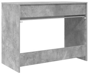 vidaXL Asztal fiókkal tárolóval Beton Szürke 100 x 50 x 78 cm Faanyag