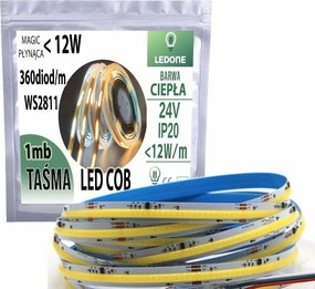 Cob Led Szalag IP20 24V 360d Magic Pixel Folyó WS2811 digitális 1m Meleg