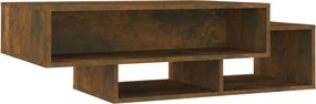 vidaXL füstös tölgy színű szerelt fa dohányzóasztal 105 x 55 x 32 cm