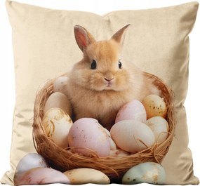 Húsvéti Velvet Velúr Párnahuzat 45x45cm Húsvéti Ajándék