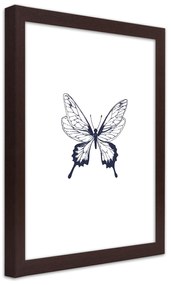 Gario Poszter rajzolt pillangó A keret színe: Keret nélkül, Méret: 30 x 45 cm