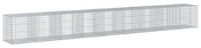 horganyzott vas gabion kosár fedéllel 900 x 100 x 100 cm