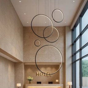 LED csillár kábellel SATURNO LED/100W/230V fekete