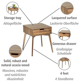 Tárolóasztal Acacia – Wenko