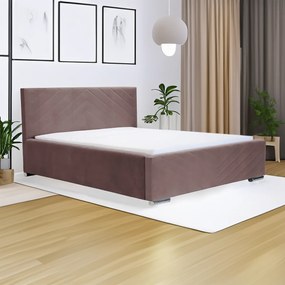 Kárpitozott ágy tárolóval és COOL matraccal 180x200 cm Rózsaszín