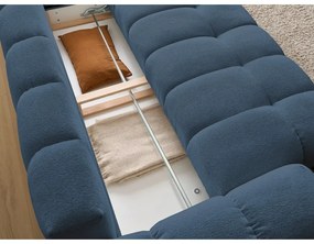 Sötétkék zsenília kanapé 278 cm Everest – Bobochic Paris