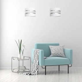 Csillár zsinóron HELEN 1xE27/15W/230V fehér