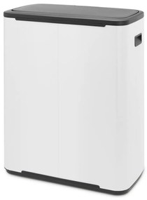 Fehér acél érintésre nyíló szelektív szemetes 60 l Bo Touch Bin – Brabantia