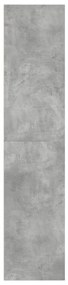 betonszürke szerelt fa magasszekrény 30 x 41 x 185 cm