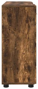 Széf fiókkal ajtóval Füstölt tölgy 88.5 x 30.5 x 73 cm Faanyag