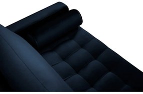 Santo kék bársonykanapé, 174 cm - Milo Casa