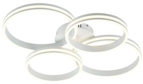 Mennyezeti lámpa fehér LED-del, 3 fokozatban dimmelhető, 4-lámpás - Navara