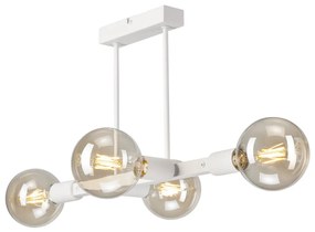 Csillár rúdon ASTRID 4xE27/60W/230V fehér