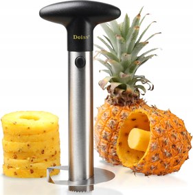 Deiss Pro Ananász Vágó, Magozó és Hámozó, Rozsdamentes Acélból