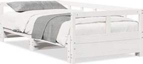 vidaXL fehér tömör fenyőfa kanapéágy matrac nélkül 80 x 200 cm