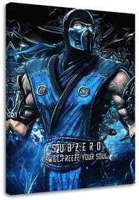 Gario Vászonkép Mortal Kombat játék A karakter Sub-Zero - SyanArt Méret: 40 x 60 cm