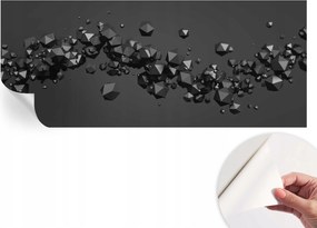 Fotótapéta Fali tapéta Hálószobába és Nappaliba Fekete tömbök 250x104 cm