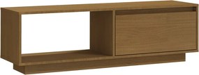 vidaXL mézbarna tömör fenyőfa TV-szekrény 110 x 30 x 33,5 cm