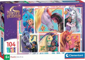 Unikornis Akadémia Friendship 104 db-os puzzle Clementoni