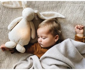 Moonie - Snuggle buddy dallammal és világítással nyuszi 2.0 cream