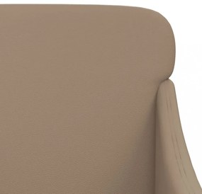 vidaXL kávészínű műbőr pad 110 x 76 x 80 cm