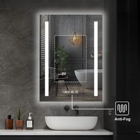 IREDA Fürdőszobatükör LED világítással 60 x 80 cm