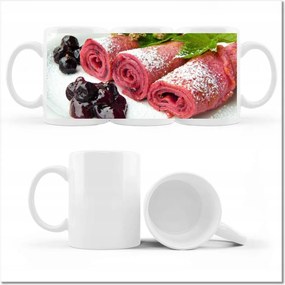 Nyomott mintás bögre Málnás finomságok Gyümölcsök