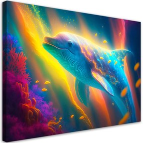 Gario Vászonkép Gyönyörű delfin Méret: 60 x 40 cm