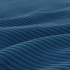 Zeus fotel, egyenes kartámasz, kordbársony, bonell töltet, kék