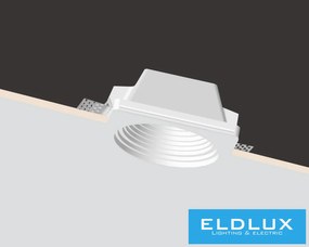 UNIVERSO Gipsz süllyesztett spot lámpatest 1xGU10 120x120x60mm IP20 fehér
