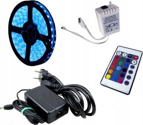 Led szalag szett 300SMD Rgb 5050 IP68 vezérlő 5m