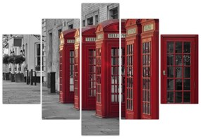 Kép - Londoni telefonfülkék (150x105 cm)