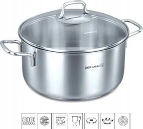 Perla rozsdamentes acél edény 5 l