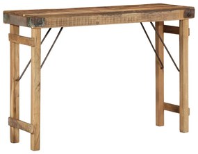 Konzolasztal 110x35x76 cm Tömör Újrahasznosított Fa