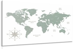 Kép decens térkép zöld kivitelben