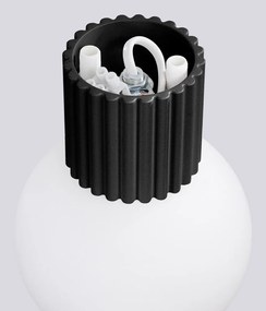 Fekete fali lámpa ø 12 cm Orbital – Sollux