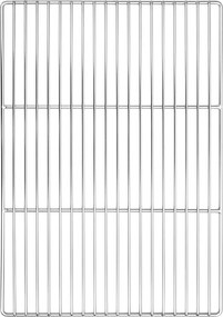 vidaXL Grill rács Ezüst 50 x 35 cm Rozsdamentes acél